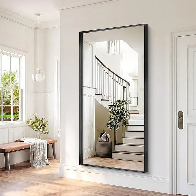 NIMURY Black Bathroom Mirror, 72x36 Inch Rectangular Deep Frame Mirror, Large Wall Mounted Bathroom Vanity Mirror Over Sink for Bedroom,Restroom, Living Room, Hangs Vertically or Horizontally - ModernBath
