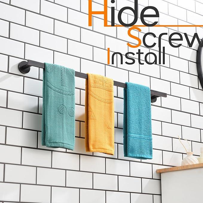 32 Inch Bathroom Towel Bar Bath Towel Rack Kitchen Towel Holder Long Towel Rails Wall Mounted SUS304 Stainless Steel Oil Rubbed Bronze AN4001ORB-L32 - ModernBath