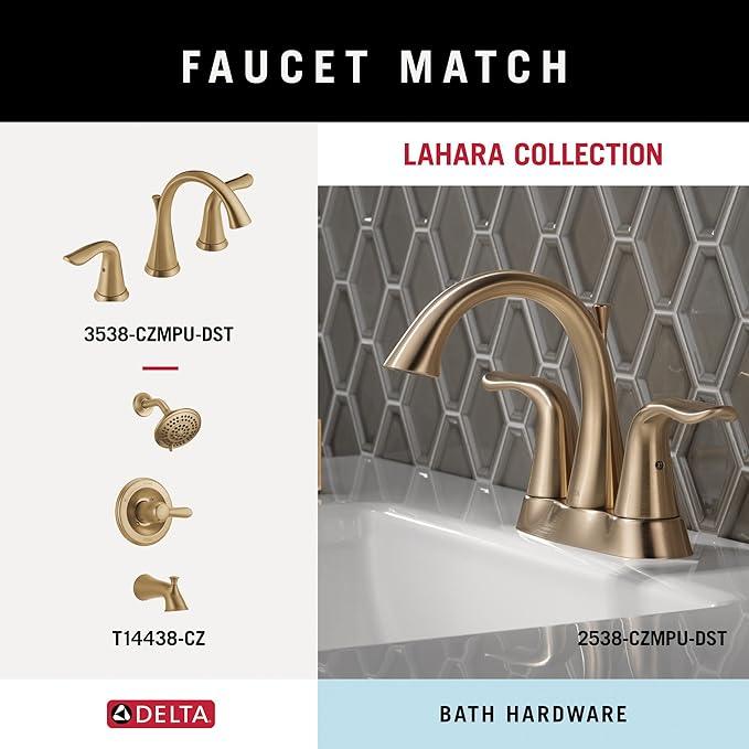 Delta Lahara (1-Pack) Hand Towel Holder Champagne Bronze Towel Racks for Bathroom Wall Round Towel Ring Holder for Bath Towel Hanger for Kitchen, Bathroom Accessories 73846-CZ - ModernBath