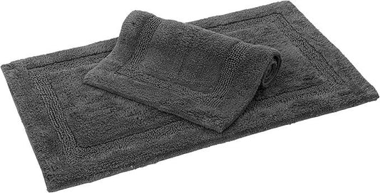 C23 Luxury Bathroom Rugs, Bath Mat - 20"x32" & 16"x24", 2200 GSM Tufted Cotton Bathroom Mat, Ultra-Absorbent Quick Dry Heavyweight Non-Slip Bathmat, Thick Soft Plush Machine Washable Bath Rug - 2 Pack - ModernBath