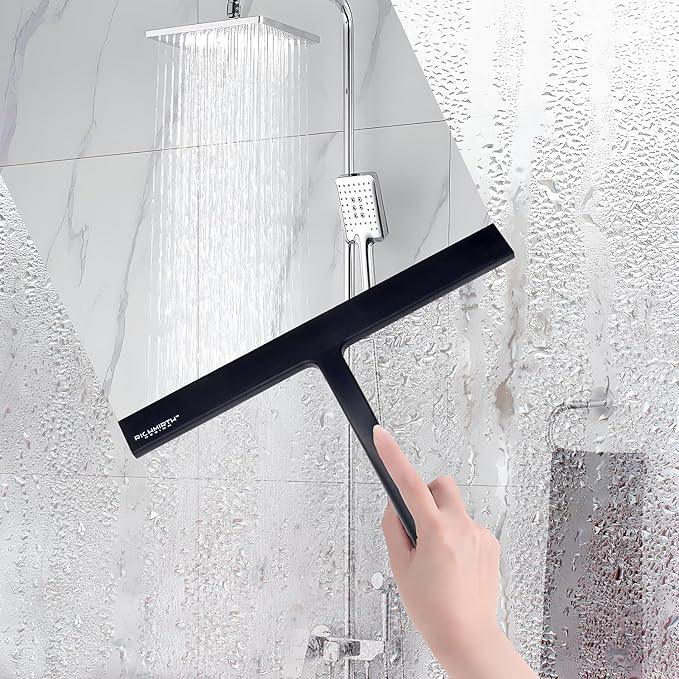 Silicone Rubber Blade & Hook Shower Window Squeegee 11" in Width Silicone Car Squeegee Bathroom Squeegee for Shower Squeegee for Shower Doors Car Window - ModernBath