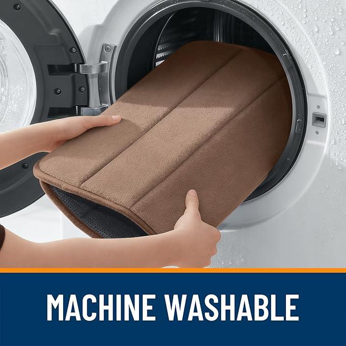 OLANLY Memory Foam Bath Mat 44x24, Super Soft Absorbent Bathroom Rugs, Quick Dry, Machine Washable Shower Floor Rugs, Bathmat Carpet, Bathroom Home Decor Accessories, Mocha - ModernBath