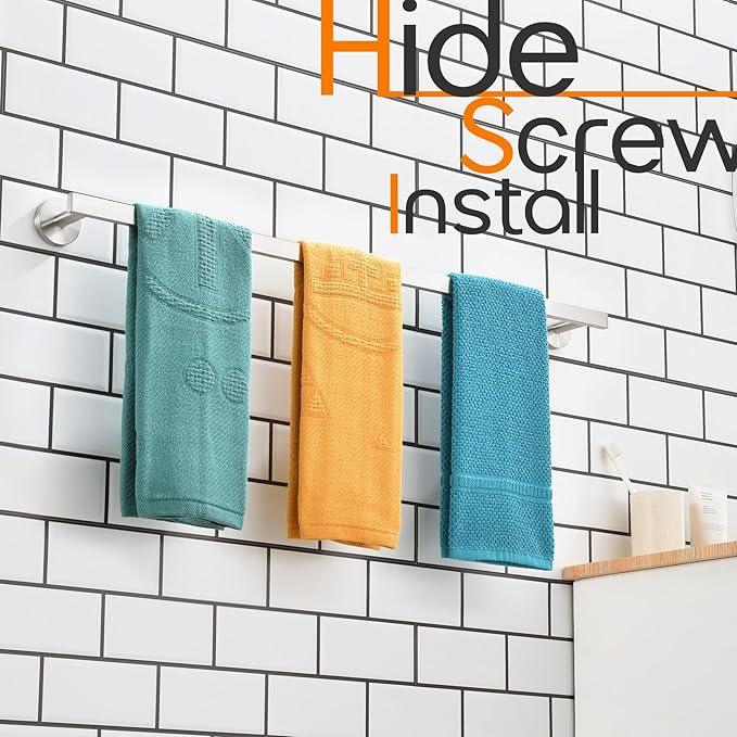 36 Inch Bathroom Towel Bar Bath Towel Rack Kitchen Towel Holder Long Towel Rails Wall Mounted SUS304 Stainless Steel Brushed Nickel AN4001BR-L36 - ModernBath