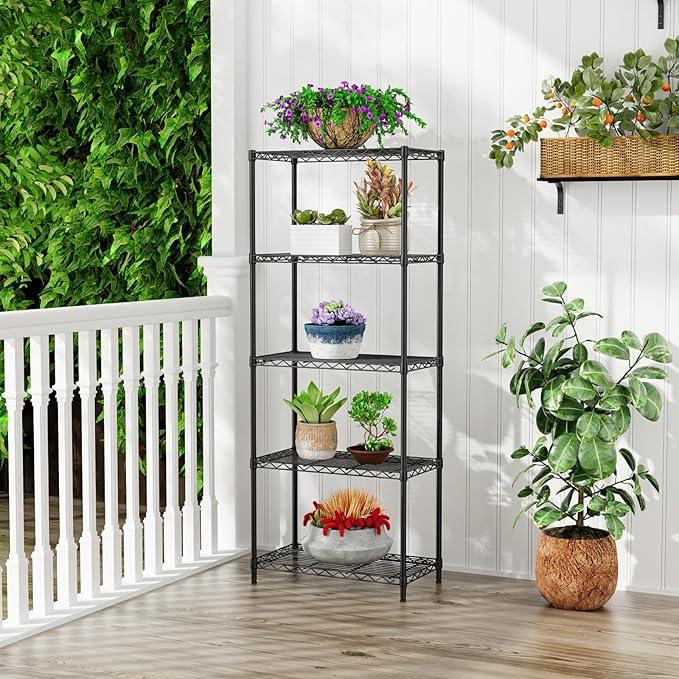 SINGAYE Shelf Closet Wire Shelving：Adjustable Metal Unit for Laundry Room Organization Bathroom Kitchen Home Storage Small Pantry Rack Shelves - ModernBath