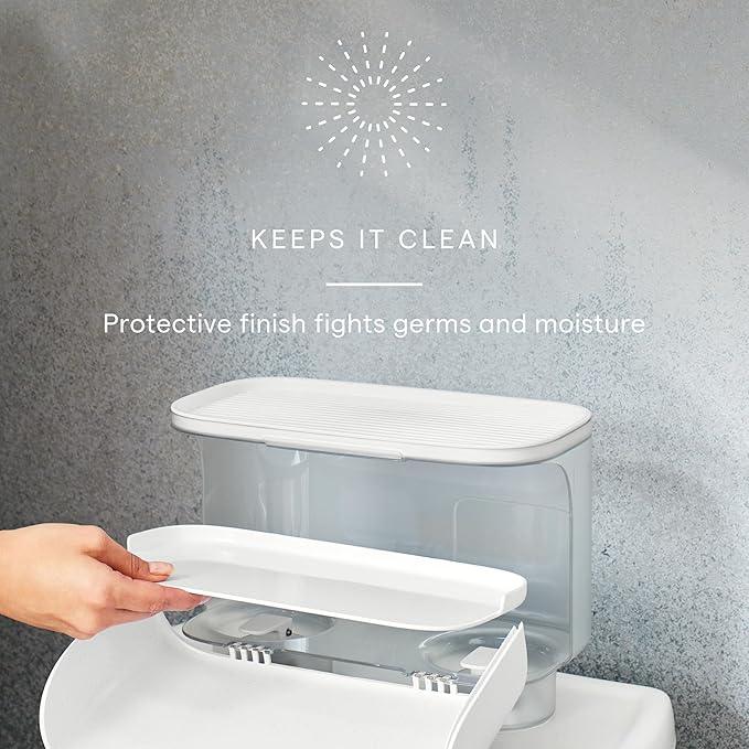 YouCopia Hideaway Toilet Cabinet, Over The Toilet Bathroom Organizer for Paper Rolls, Wipes and Accessories - ModernBath