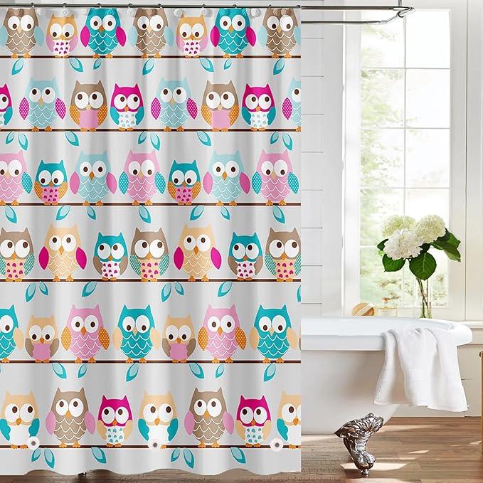 TIKABC Shower Curtain Liner, 4G PEVA Shower Liner, Plastic Waterproof Shower Curtains, 72x72 inch with Grommet Holes 3 Magnetic Weights - ModernBath