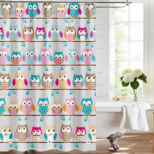 TIKABC Shower Curtain Liner, 4G PEVA Shower Liner, Plastic Waterproof Shower Curtains, 72x72 inch with Grommet Holes 3 Magnetic Weights - ModernBath