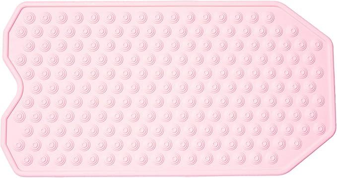 The Original Refinished Bathtub Mat - No Suction Cup Bath Mat, Designed for Textured and Refinished Bathtubs Made of Rubber Not Cheap Plastic, Great for Children and Elderly (Pink) - ModernBath
