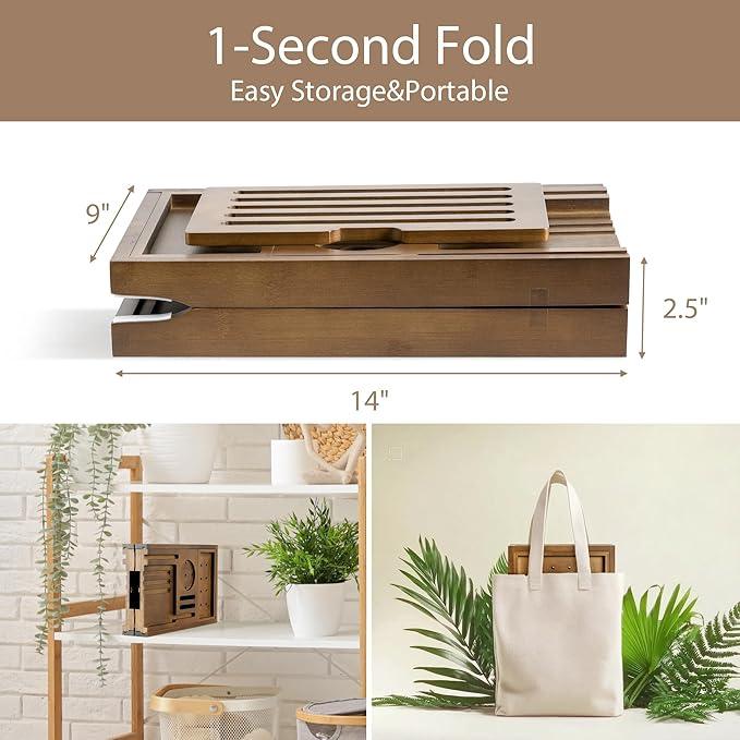 Realgulf Bamboo Bathtub Tray Caddy - Splash-Proof Adjustable (28.5-40") with Wine Holder, Tablet Stand & Non-Slip Grip | Spa-Grade Organizer for Bath Essentials & Reading- Walnut - ModernBath