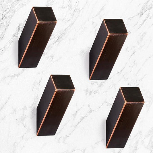NINETREX Towel Hooks for Bathrooms,Wall Hooks SUS 304 Stainless Steel Heavy Duty Wall Mounted Robe Towel Hooks for Bathroom Bedroom Garage Coat Hanging 4 Pack (Oil Rubbed Bronze,Drill Hole) - ModernBath