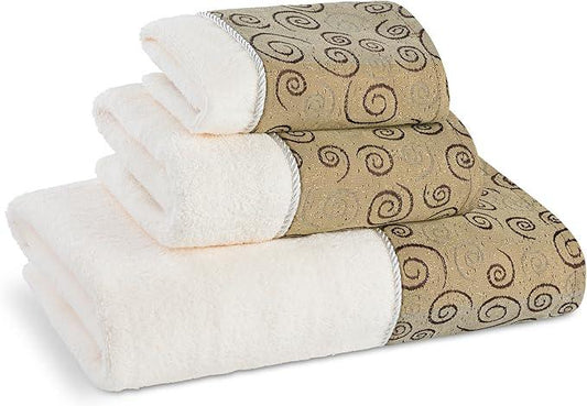 Zahari Home Miramar 3 Piece Bath Towel Set - Modern Decor, Unique Design, Multi Color Towel Set - ModernBath