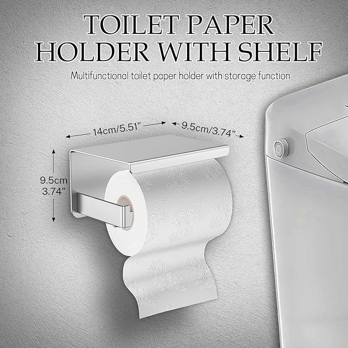 10-Pieces Brushed Nickel Bathroom Hardware Accessories Set,23.6 Inch Towel Bar Set,Stainless Steel Bathroom Hardware Set Towel Holder Set for Bathroom,Wall-Mounted Bathroom Accessories Kit - ModernBath
