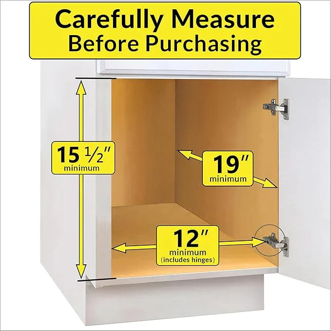 LYNK PROFESSIONAL® SELECT™ Pull Out Under Sink Kitchen Cabinet Organizer - 11.5 in. x 18 inch deep Drawer - Sliding Shelf Organizer and Undersink Storage Shelves - Lifetime Ltd. Warranty – Chrome - ModernBath