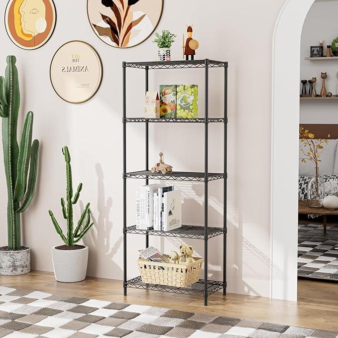 SINGAYE Shelf Closet Wire Shelving：Adjustable Metal Unit for Laundry Room Organization Bathroom Kitchen Home Storage Small Pantry Rack Shelves - ModernBath