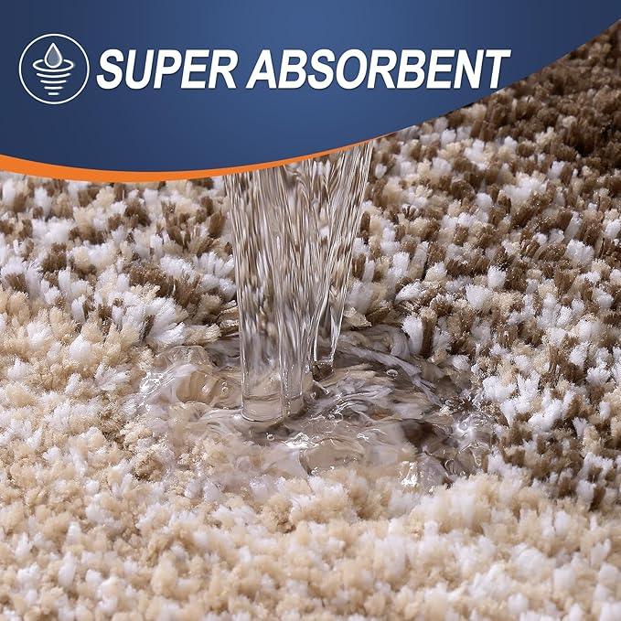 OLANLY Bathroom Rugs Mat 30x20, Extra Soft Absorbent Microfiber Bath Rugs, Rubber Backing, Quick Dry, Machine Washable Bath Mats for Bathroom Floor, Tub and Shower, Home Decor Accessories, Light Brown - ModernBath
