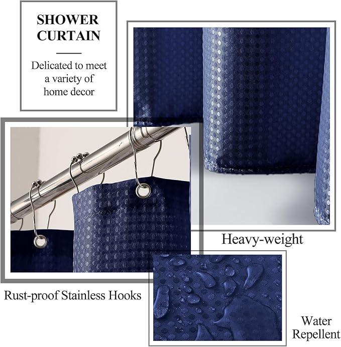 21 Pcs Bathroom Accessory Set with Waterproof Shower Curtain and Non Slip Mat,Resin Bath Set with Toothbrush Holder and Lotion Soap Dispenser,Bathroom Countertop Organizer Set for Home Apartment - ModernBath