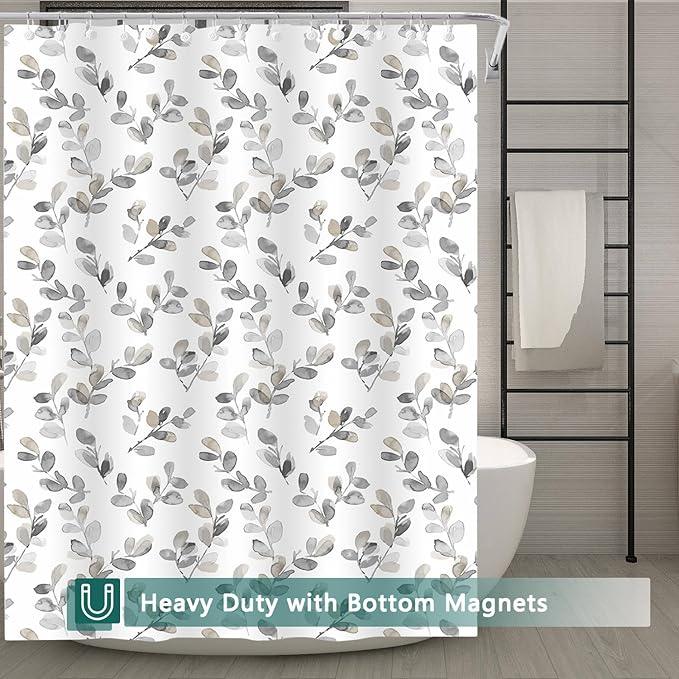 LQFMEHOT Shower Curtain Liner, 5G Shower Liners with 12 Rustproof Metal Grommets and Weighted Magnets, Waterproof Duty Shower Curtains for Shower Bathroom 72 x 72 - ModernBath
