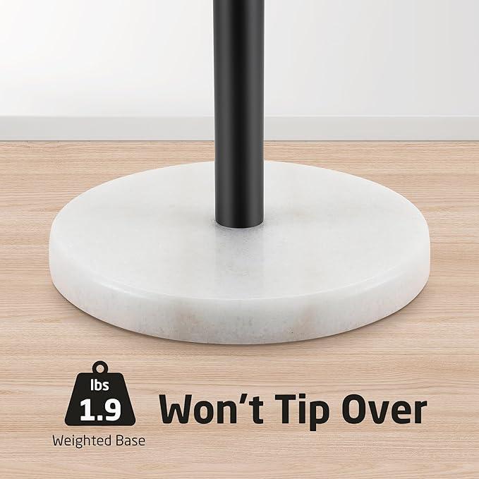 KES Matte Black Toilet Paper Holder Stand with Heavy Marble Base, Bathroom Toilet Paper Tissue Storage, Free Standing Toilet Paper Roll Holder 3 Rolls 18/8 Stainless Steel, BPS202S39-BK - ModernBath