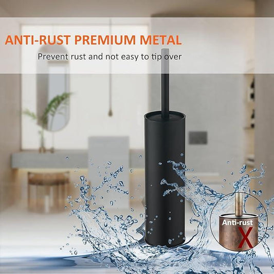 KLDKLD Toilet Brush and Holder Set Premium Material Toilet Bowl Cleaner Free Standing Toilet Bowl Brush and Holder - ModernBath