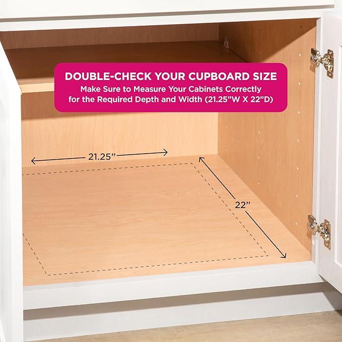HOLDN’ STORAGE Heavy-Duty Premium Collection Pull Out Cabinet Organizer, Cabinet Drawer Slide Outs, Lifetime Limited Warranty - Basket Size 20" W x 21" D x 5" H, Anti-Rust Chrome Finish - ModernBath