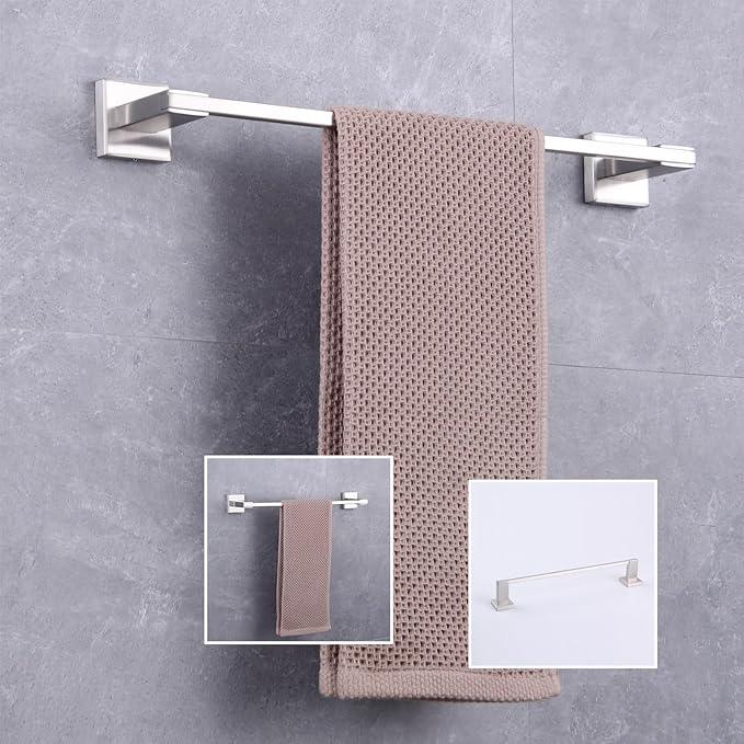 GERZWY 18 Inch Towel Bar Bathroom Wall Mounted Towel Rail, Stainless Steel Hand Towel Holder Brushed Finish JG1901A45-LS - ModernBath