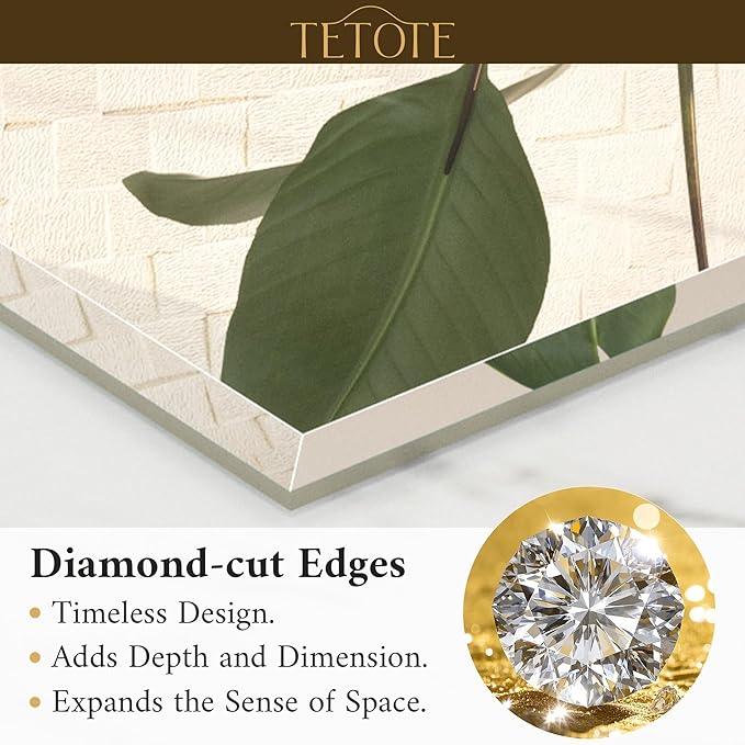 TETOTE 24" x 32" Rectangle Tempered Mirror with Frameless Beveled Edge for Vanity and Bathroom - ModernBath