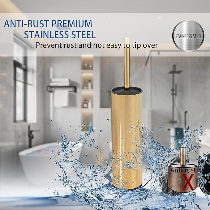 BGL Toilet Brush and Holder,Stainless Steel Toilet Brushes for Bathroom, Toilet Bowl Brush - ModernBath