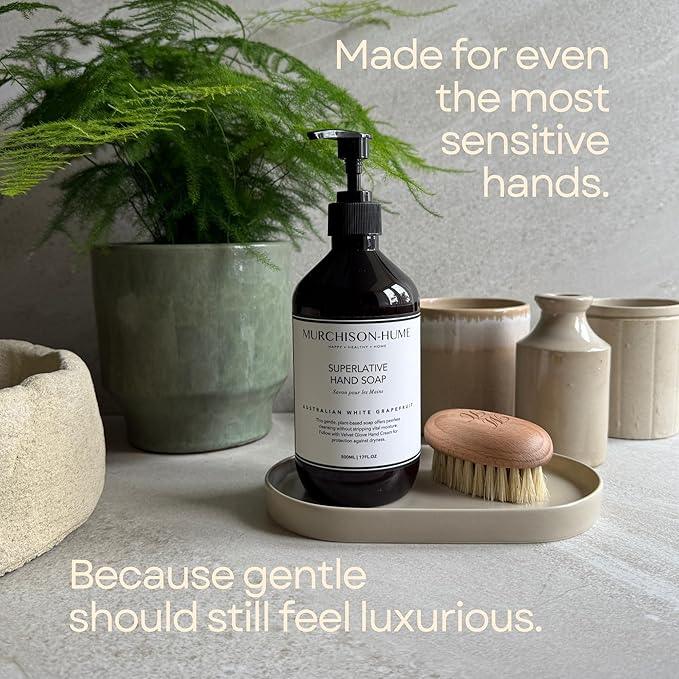 Murchison-Hume Luxury Vegan Hand Soap with Pump Dispenser, Moisturizing Hand Wash, SLS, Paraben & Cruelty-Free, 17oz (Original Fig) - ModernBath