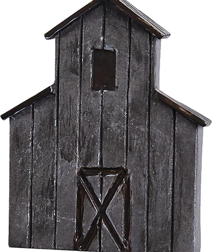 Park Designs Antique Farmhouse Barn Shower Curtain Hooks | Rustic Decorative Shower Curtain Rings Set of 12 | Resin & Stainless Steel Bathroom Shower Hooks | Vintage Country Bathroom Decor - ModernBath