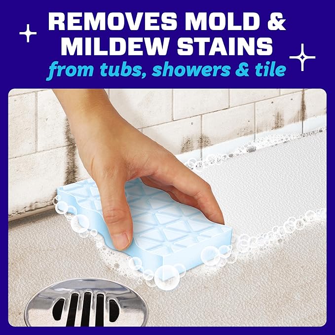 Mr. Clean Magic Eraser Foaming Sponge, All Purpose Cleaner, Dawn Cleaning Power, Wall, Sneaker, Oven Cleaner, Kitchen, Bathroom, Shower Cleaning Supplies, Scrubber, Ultra Foamy, 5ct