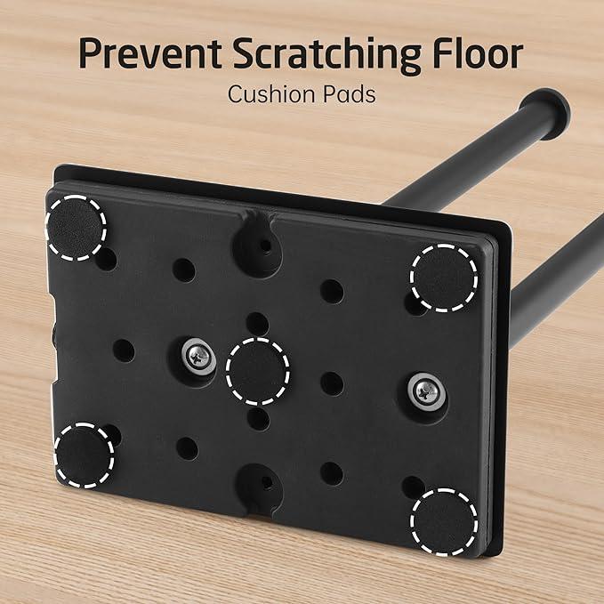 KES Freestanding Toilet Paper Holder with Reserve for Bathroom with Weighted Base, Modern Tissue Roll Holder Stand 29" H, SUS304 Stainless Steel Rustproof Matte Black, BPH286S1B-BK - ModernBath