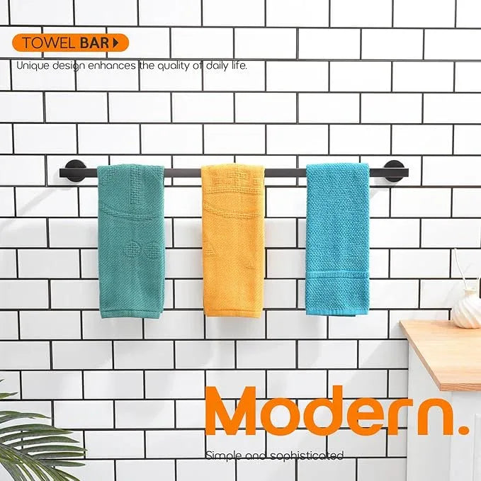 36 Inch Bathroom Towel Bar Bath Towel Rack Kitchen Towel Holder Long Towel Rails Wall Mounted SUS304 Stainless Steel Oil Rubbed Bronze AN4001ORB-L36 - ModernBath
