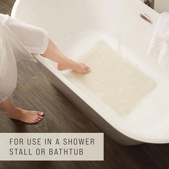 Rubbermaid Commercial Products Safti-Grip Bath Mat, Large, White, Suction-Backed, for Commercial/Residential Use for Home/Hotel/Shower/Bathtub - ModernBath
