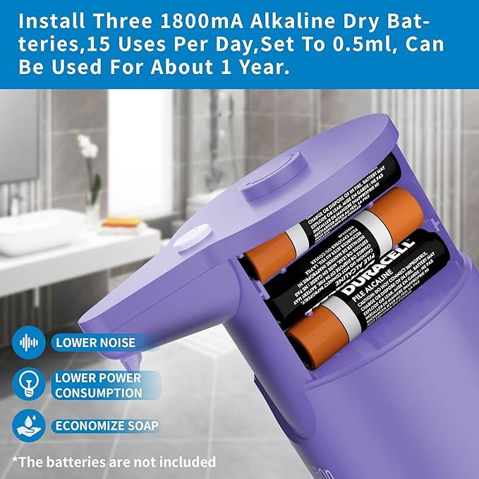 Aunmaon Automatic Touchless Soap Dispenser, Upgrade 15 Adjustable Volume for Thick and Thin Liquid, Hands Free for Kitchen & Bathroom - ModernBath