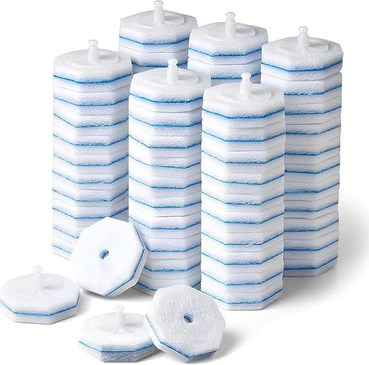 Disposable Toilet Wand Refill Compatible with Clorox Toilet Brush, 60 Count Disposable Heads for Deep Cleaning - ModernBath