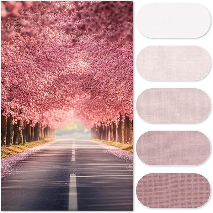 jinchan Ombre Dusty Pink Striped Shower Curtain Waterproof Fabric Shower Curtain for Bathroom Gradual Color Minimalist Design Modern with 12 Hooks 70x72 Inches - ModernBath