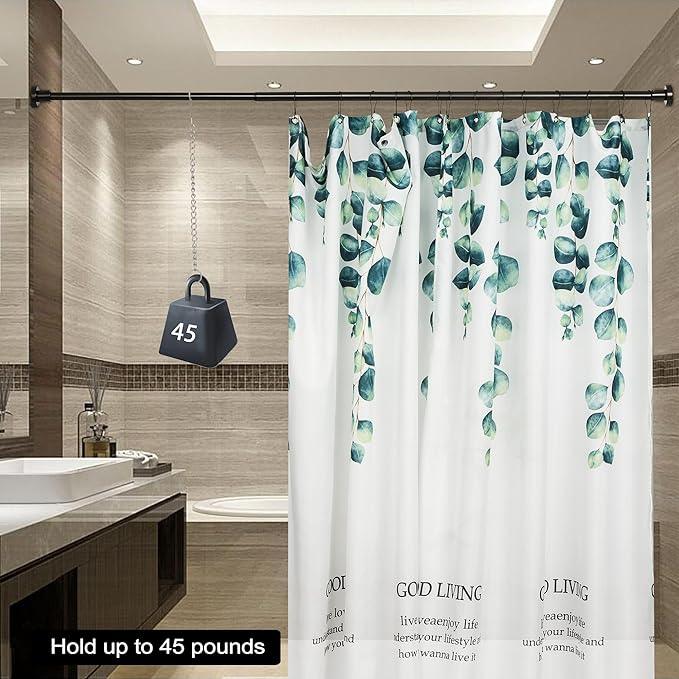 Artiwell Heavy Duty Shower Rod, Adjustable Shower Curtain Rod, Expandable 47-84 Inch, Permanent Mount Shower Rod, Never Rust Stainless Steel For Window Curtain and Closet, Oil Rubbed Bronze - ModernBath