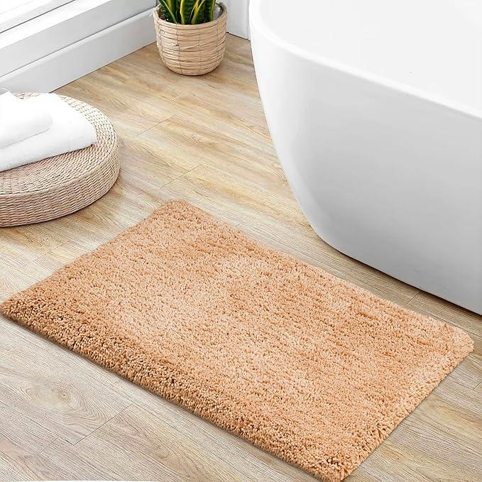C23 Luxury Bathroom Rugs, Bath Mat - 20"x32" | 2200 GSM Tufted Cotton Bathroom Mat | Ultra-Absorbent Quick Dry, Heavyweight Non-Slip Bathmat | Thick Soft Plush Machine Washable Bath Rug - ModernBath