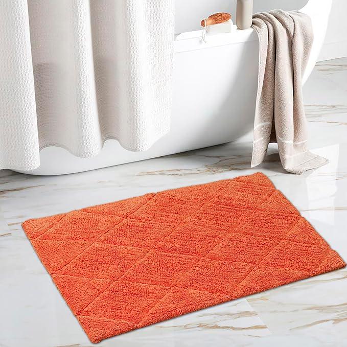 C23 Luxury Bathroom Rugs, Bath Mat - 20"x32" | 2200 GSM Tufted Cotton Bathroom Mat | Ultra-Absorbent Quick Dry, Heavyweight Non-Slip Bathmat | Thick Soft Plush Machine Washable Bath Rug - ModernBath