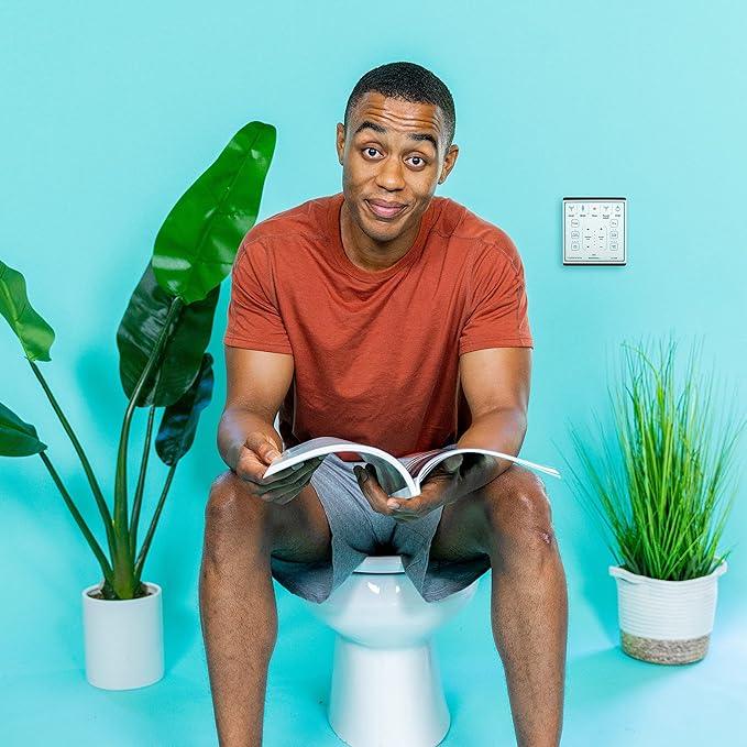 BidetMate 1000 Series Smart Toilet Seat with Heated Water, Wireless Remote, and Warm Air Dryer - Adjustable and Self-Cleaning electric bidet seat - Multiple Wash Settings - Elongated - ModernBath