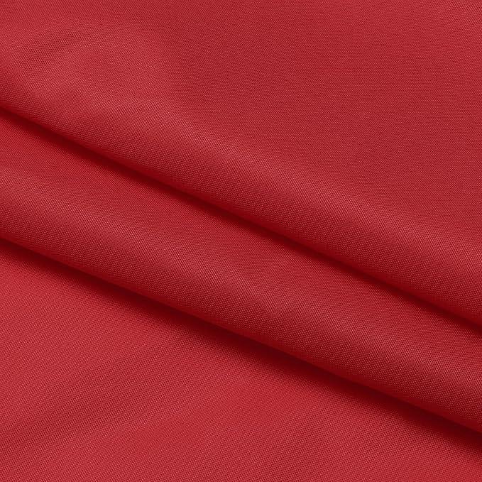 N&Y HOME Fabric Shower Curtain or Liner with Magnets - Hotel Quality Red Shower Curtain for Bathroom, Machine Washable, Water Repellent - Red, 72x72 - ModernBath