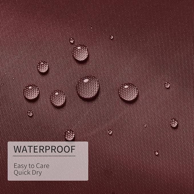Gibelle Stall Small Shower Curtain Liner 36 x 72 Inches, Burgundy Red Shower Curtain Liner, Washable Waterproof Fabric Shower Liner for Bathroom, Machine Washable - ModernBath