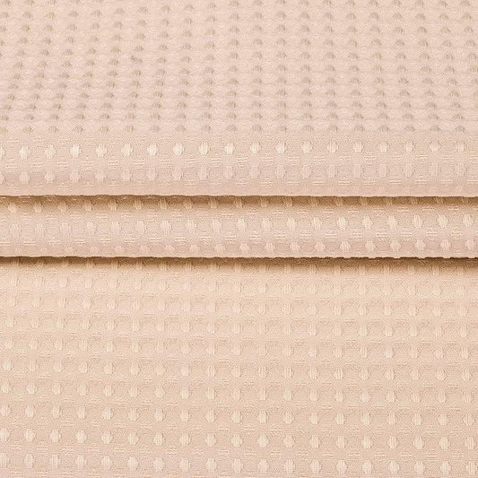 River Dream Heavyweight No Hooks Required Dotted Waffle Weave Shower Curtain with Snap in Liner - 71W x 74H,Hotel Grade,Spa Like Bath Curtain,Pink - ModernBath