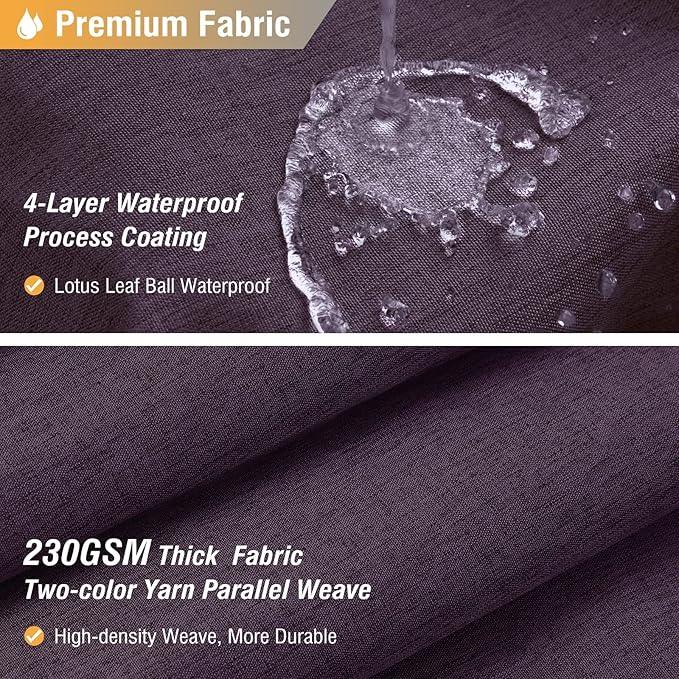 BTTN Purple Shower Curtain - Linen Textured Heavy Duty Waterproof Cloth Shower Curtain Set with 12 Plastic Hooks, Hotel Spa Luxury Simple Decorative Thick Fabric Shower Curtains for Bathroom - 72x72 - ModernBath