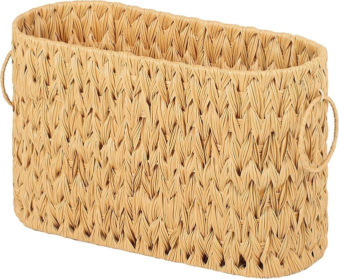 GRANNY SAYS Toilet Paper Storage, Bathroom Storage Basket, Toilet Paper Basket for 6 Mega Rolls, Toilet Paper Holder with Storage, Wicker Basket for Bathroom Accessories - ModernBath