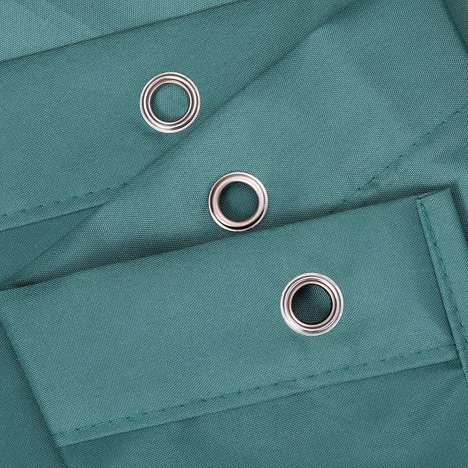 N&Y HOME Fabric Shower Curtain or Liner with Magnets- Hotel Quality, Machine Washable, Water Repellent - Teal, 72x72 - ModernBath
