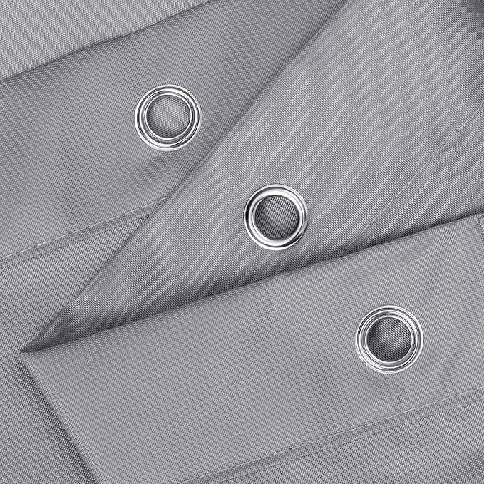 N&Y HOME Fabric Shower Curtain or Liner Extra Long 72 x 84 Inches - Hotel Quality, Machine Washable - Gray, 72x84 - ModernBath