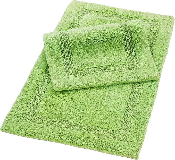 C23 Luxury Bathroom Rugs, Bath Mat - 20"x32" & 16"x24", 2200 GSM Tufted Cotton Bathroom Mat, Ultra-Absorbent Quick Dry Heavyweight Non-Slip Bathmat, Thick Soft Plush Machine Washable Bath Rug - 2 Pack - ModernBath
