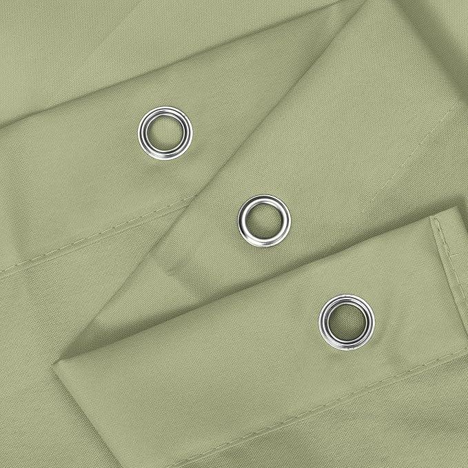N&Y HOME Fabric Shower Curtain or Liner with Magnets Sage Green - Hotel Quality, Machine Washable, Water Repellent - Sage, 72x72 - ModernBath