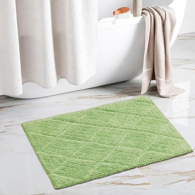 C23 Luxury Bathroom Rugs, Bath Mat - 20"x32" | 2200 GSM Tufted Cotton Bathroom Mat | Ultra-Absorbent Quick Dry, Heavyweight Non-Slip Bathmat | Thick Soft Plush Machine Washable Bath Rug - ModernBath